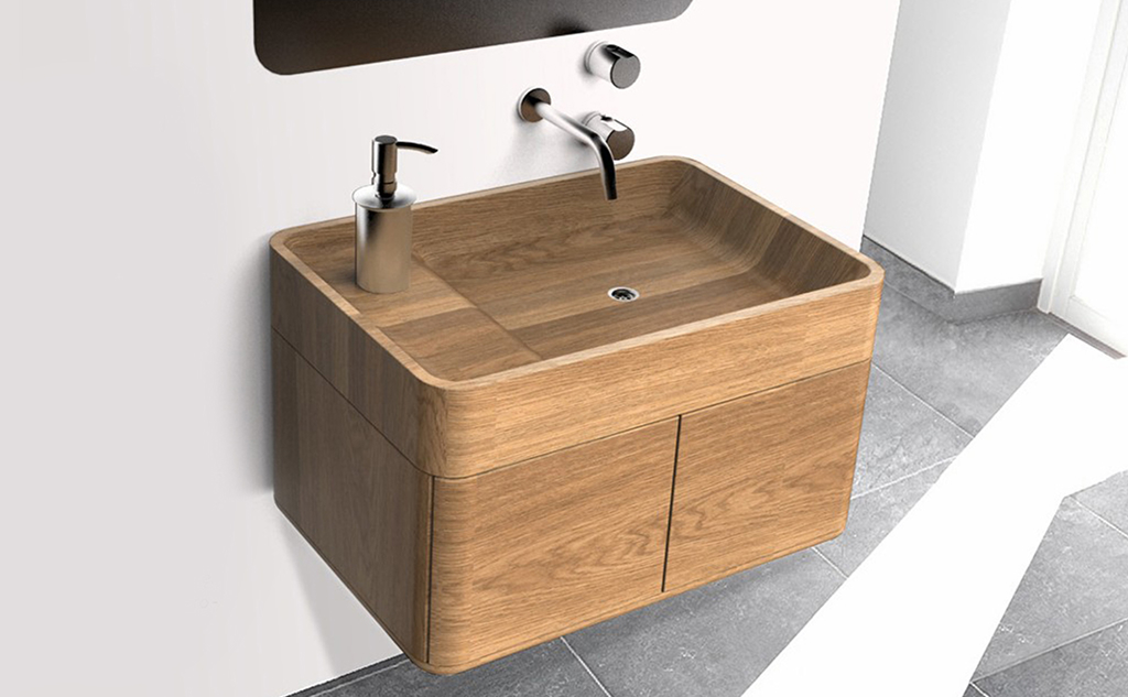 System SI Pure Wood Collection – drewniana umywalka z szafką łazienkową z litego dębu - Edwood zwycięzcą Diamentu Meblarstwa 2026